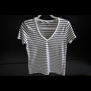 Madewell Striped V-Neck T-Shirt